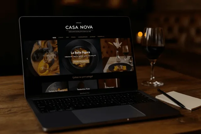 Casanova — prikaz sajta