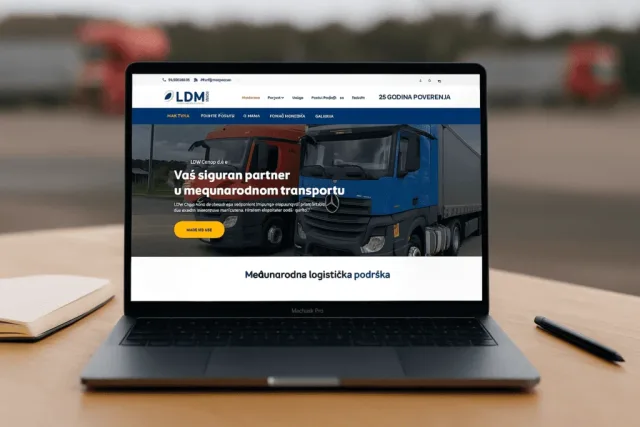 LDM Group — prikaz sajta