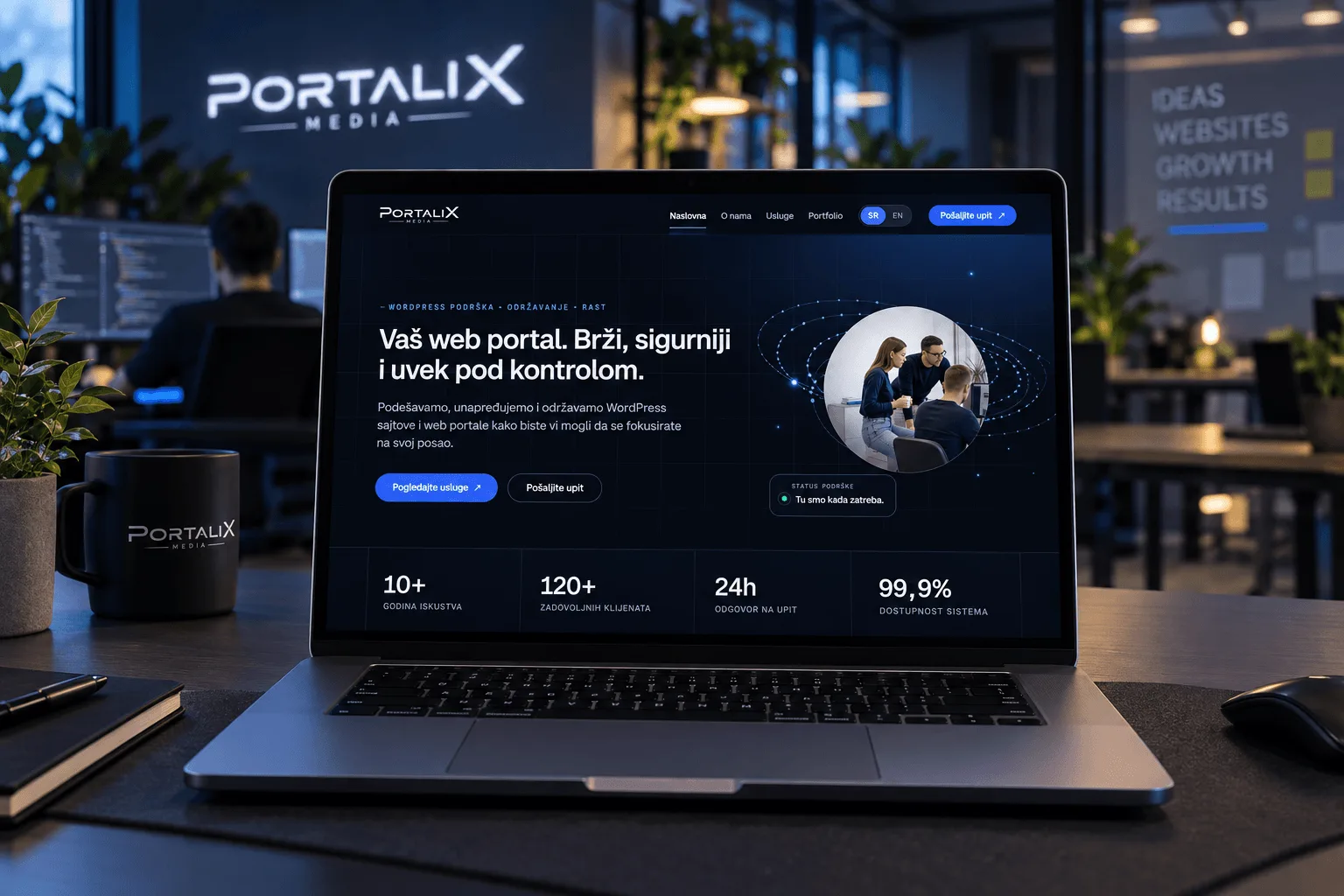 Portalix Media — prikaz sajta