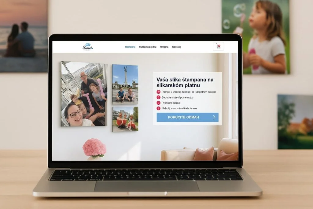 Smart Canvas Art — website preview