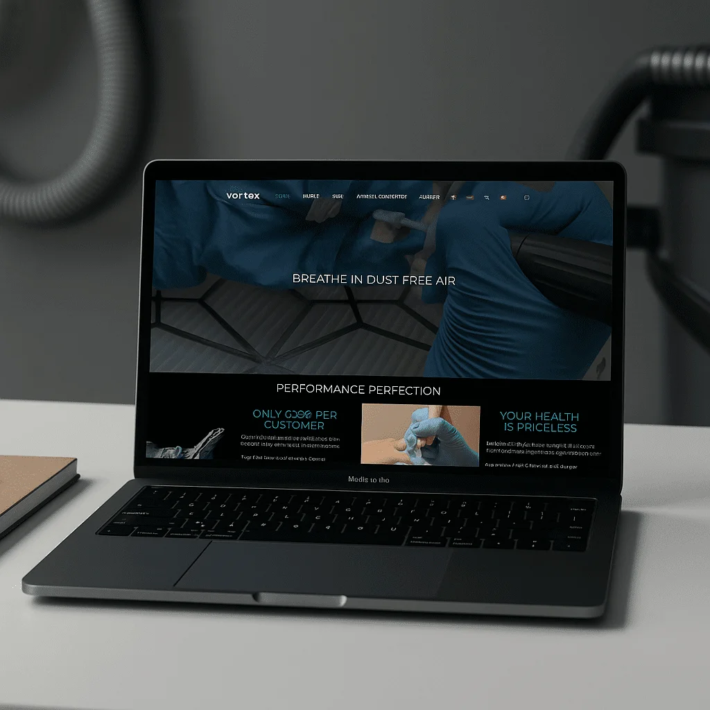 Vortex Dust Collector — website preview